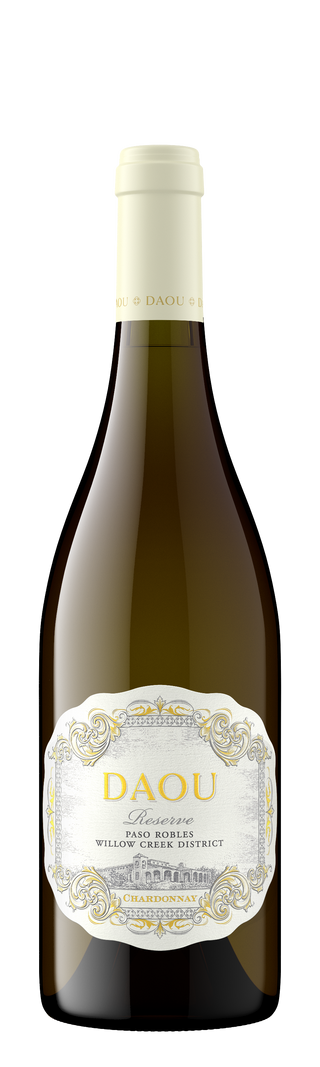 A bottle of DAOU Reserve Chardonnay