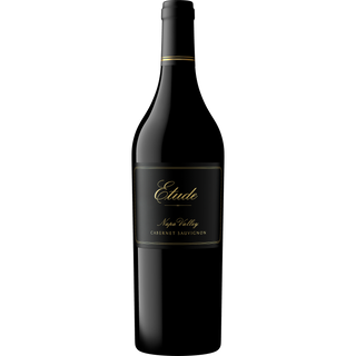 Wine bottle labeled 'Etude' on a white background