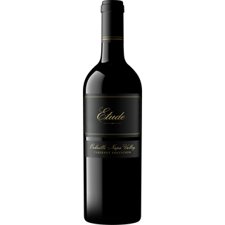 Wine bottle labeled 'Etude' on a white background