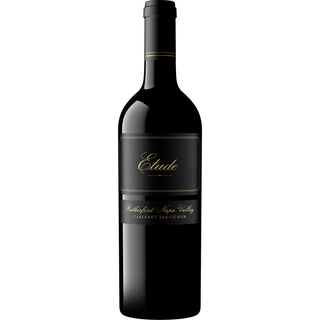 Wine bottle labeled 'Etude' on a white background
